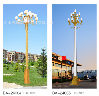 廣場玉蘭燈多頭景觀中華燈廠家批發定制5-12米熱鍍鋅高桿燈新