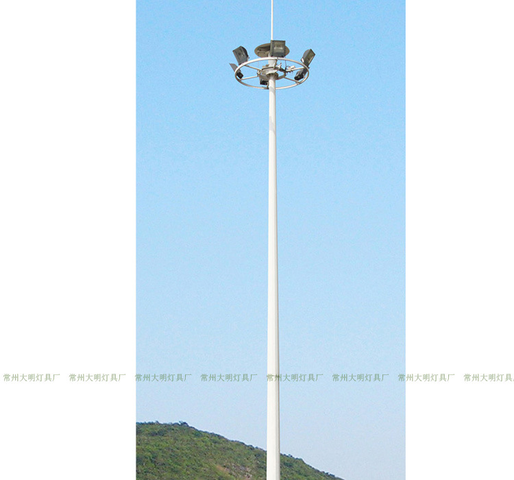 【廣場燈 路燈 高桿燈 轉盤燈 庭院燈 球場燈 燈桿 常州大明】價格,廠家,圖片,道路燈,常州市武進區鄒區大明燈具廠-