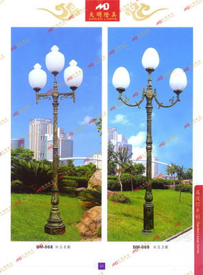 【草坪燈 歐式小區路燈戶外高桿工程庭院燈頭戶外景觀燈公園燈】價格,廠家,圖片,庭院燈,常州市武進區鄒區大明燈具廠-