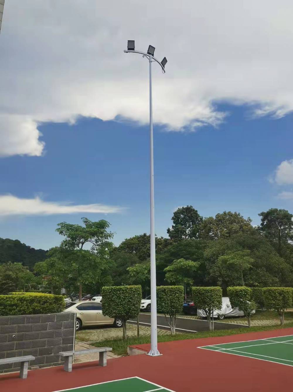 【柳州融水燈光球場照明6米雙頭戶外防水led高桿燈可開發(fā)票】價格_廠