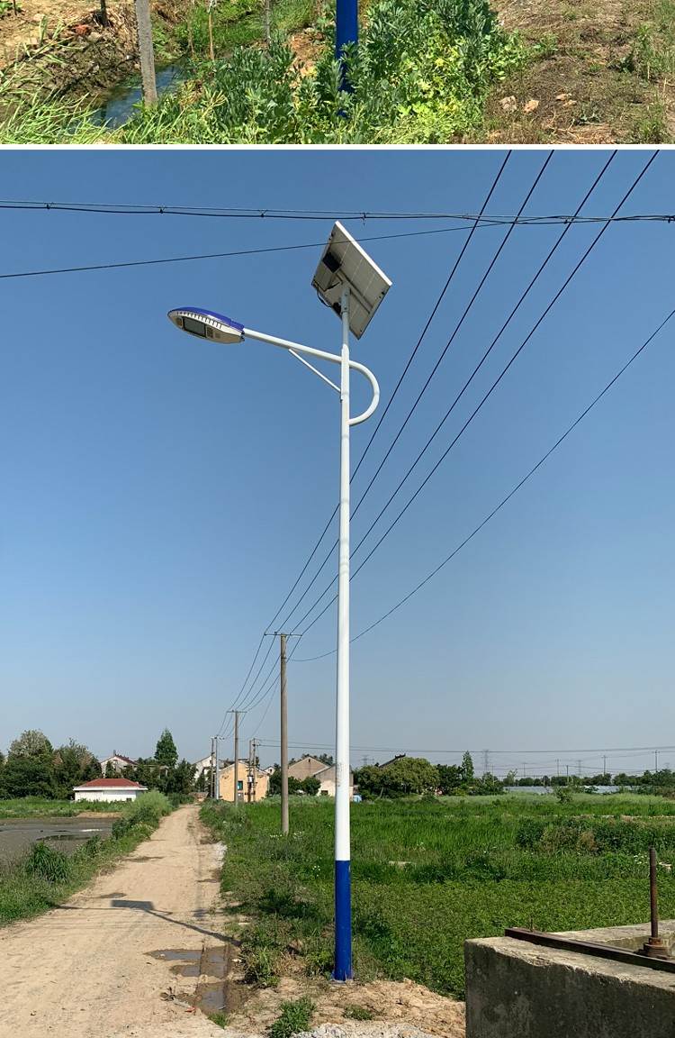 太陽能路燈戶外燈6米新農(nóng)村led超亮100w大功率工程高桿燈