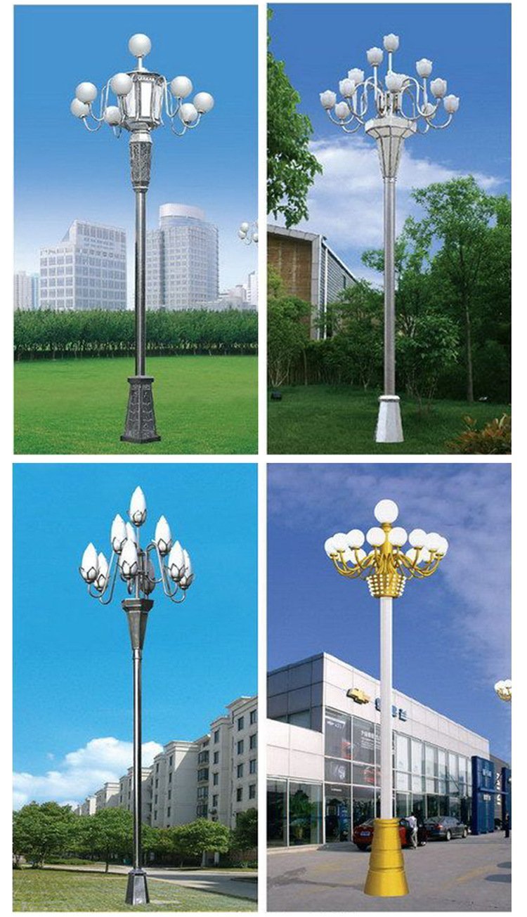 戶外市政工程8米6米led中華燈玉蘭燈 景區(qū)大型廣場道路景觀高桿燈
