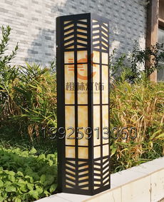 烤漆中式壁燈酒店仿云石led壁燈入戶大門口兩側(cè)掛墻燈定制梯形壁燈